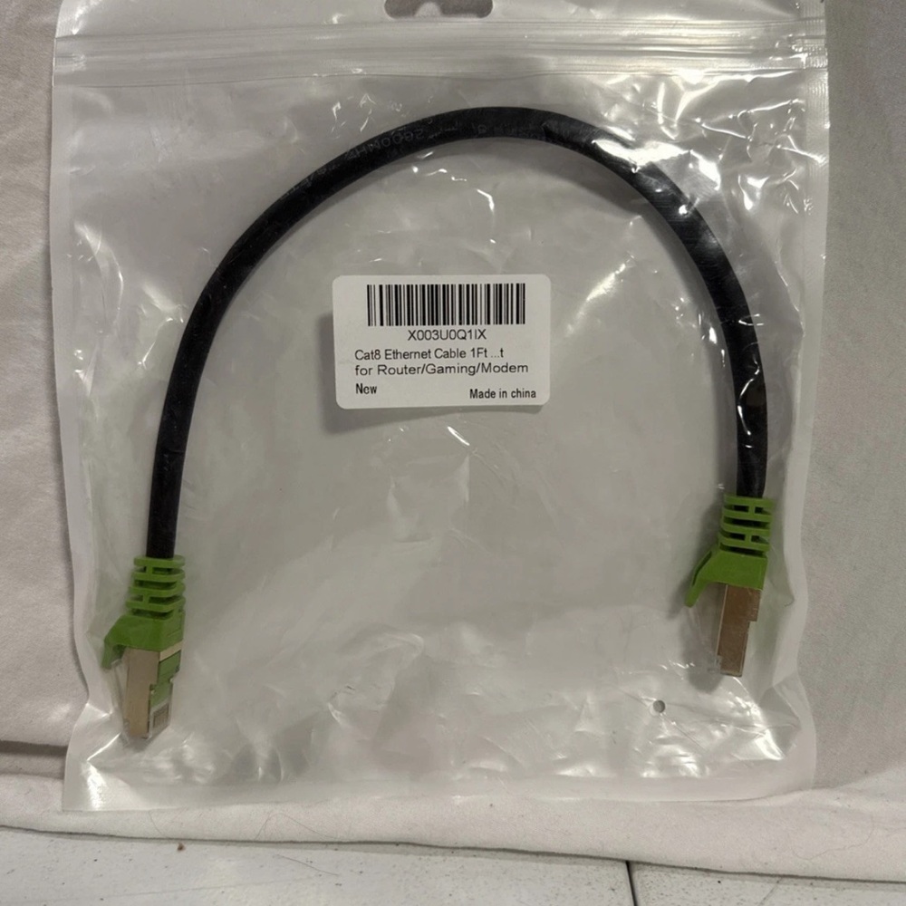 cat8 ethernet cable 1ft for router/gaming/modem